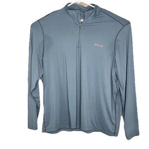 Orvis Dricast Quarter Zip Pullover Long Sleeve Shirt XX Large Gray/Green
